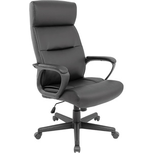 image:imageSTAPLES Rutherford Ergonomic Manager amp Executive Office Chair High Back Swivel Adjustable Height Luxura Faux Leather GrayBlack