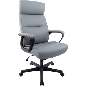 image:imageSTAPLES Rutherford Ergonomic Manager amp Executive Office Chair High Back Swivel Adjustable Height Luxura Faux Leather GrayGrey
