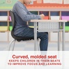image:imageSTAPLES Polypropylene 12 Student Chair Black 4Box ST63543