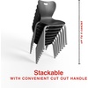 image:imageSTAPLES Polypropylene 12 Student Chair Black 4Box ST63543