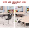 image:imageSTAPLES Polypropylene 12 Student Chair Black 4Box ST63543