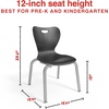 image:imageSTAPLES Polypropylene 12 Student Chair Black 4Box ST63543