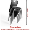 image:imageSTAPLES Polypropylene 14 Student Chair Black 4Box ST63542