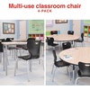 image:imageSTAPLES Polypropylene 16 Student Chair Black 4Box ST63541