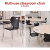image:imageSTAPLES Polypropylene 18 Student Chair Black 4Box ST63540