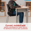 image:imageSTAPLES Polypropylene 18 Student Chair Black 4Box ST63540
