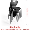 image:imageSTAPLES Polypropylene 18 Student Chair Black 4Box ST63540