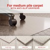 image:imageStaples Chair Mat 46 x 60 for MediumPile Carpet Clear Poly ST63675