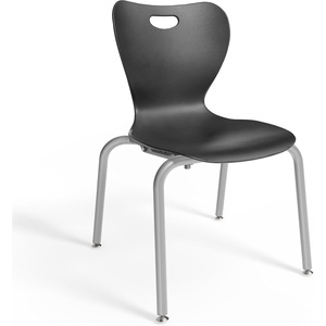 image:imageSTAPLES Polypropylene 16 Student Chair Black 4Box ST63541
