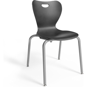image:imageSTAPLES Polypropylene 18 Student Chair Black 4Box ST63540