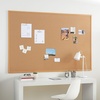 image:imageStaples Cork Bulletin Board Aluminum Frame 2 ft W x 15 ft H1 Count Pack of 1