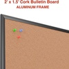 image:imageStaples Cork Bulletin Board Aluminum Frame 2 ft W x 15 ft H18 x 24