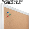 image:imageStaples Cork Bulletin Board Aluminum Frame 2 ft W x 15 ft H2 x 15