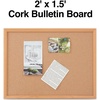 image:imageStaples Cork Bulletin Board Aluminum Frame 2 ft W x 15 ft H2 x 15