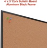 image:imageStaples Cork Bulletin Board Aluminum Frame 2 ft W x 15 ft H36 x 48