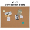 image:imageStaples Cork Bulletin Board Aluminum Frame 2 ft W x 15 ft H4 x 3