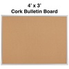image:imageStaples Cork Bulletin Board Aluminum Frame 2 ft W x 15 ft H48 x 36