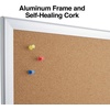 image:imageStaples Cork Bulletin Board Aluminum Frame 2 ft W x 15 ft H48 x 36