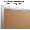image:imageStaples Cork Bulletin Board Aluminum Frame 2 ft W x 15 ft H8 x 4