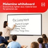 image:imageTRU RED Steel Magnetic Whiteboard Satin Frame 2x2 FeetBlack