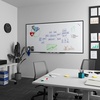image:imageTRU RED Steel Magnetic Whiteboard Satin Frame 2x2 FeetBlack