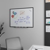 image:imageTRU RED Steel Magnetic Whiteboard Satin Frame 2x2 FeetBlack