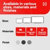image:imageTRU RED Steel Magnetic Whiteboard Satin Frame 2x2 FeetBlack