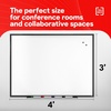 image:imageTRU RED Steel Magnetic Whiteboard Satin Frame 2x2 FeetBlack