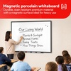 image:imageTRU RED Steel Magnetic Whiteboard Satin Frame 2x2 FeetBlack