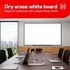image:imageTRU RED Steel Magnetic Whiteboard Satin Frame 2x2 FeetBlack