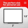 image:imageTRU RED Steel Magnetic Whiteboard Satin Frame 2x2 FeetBlack