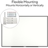 image:imageTRU RED Steel Magnetic Whiteboard Satin Frame 2x2 FeetBlack