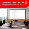 image:imageTRU RED Steel Magnetic Whiteboard Satin Frame 2x2 FeetBlack
