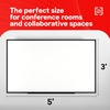 image:imageTRU RED Steel Magnetic Whiteboard Satin Frame 2x2 FeetBlack