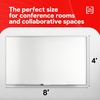 image:imageTRU RED Steel Magnetic Whiteboard Satin Frame 2x2 FeetGray