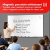 image:imageTRU RED Steel Magnetic Whiteboard Satin Frame 2x2 FeetGray