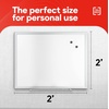 image:imageTRU RED Steel Magnetic Whiteboard Satin Frame 2x2 FeetGray