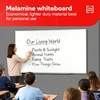 image:imageTRU RED Steel Magnetic Whiteboard Satin Frame 2x2 FeetGray