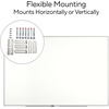 image:imageTRU RED Steel Magnetic Whiteboard Satin Frame 2x2 FeetGray