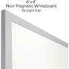 image:imageTRU RED Steel Magnetic Whiteboard Satin Frame 2x2 FeetGray