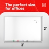image:imageTRU RED Steel Magnetic Whiteboard Satin Frame 2x2 FeetGray