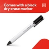 image:imageTRU RED Steel Magnetic Whiteboard Satin Frame 2x2 FeetGray