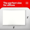 image:imageTRU RED Steel Magnetic Whiteboard Satin Frame 2x2 FeetGray
