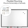 image:imageTRU RED Steel Magnetic Whiteboard Satin Frame 2x2 FeetGunmetal
