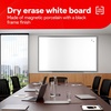image:imageTRU RED Steel Magnetic Whiteboard Satin Frame 2x2 FeetGunmetal