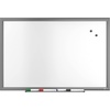 image:imageTRU RED Steel Magnetic Whiteboard Satin Frame 2x2 FeetGunmetal