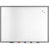image:imageTRU RED Steel Magnetic Whiteboard Satin Frame 2x2 FeetGunmetal