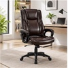 image:imageStaples Kelburne Luxura Office Chair Black Swivel BaseBrown
